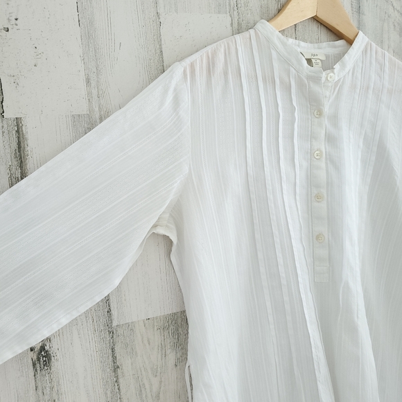 J.Jill Top Pintucked Cotton Tunic - Picture 3 of 10